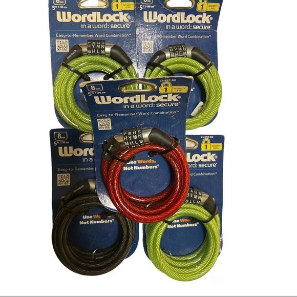 Cable Bike Scooter Equipment Lock 5 Feet 8 mm by Word Lock - Picture 3 of 3